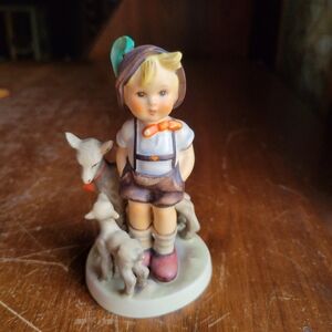 Vintage Goebel Hummel Figurine Little Goat Herder #200/0 W. Germany 1948